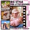 image:imageFunky Junque Kids 2 Tone Trucker Snapback Hat for Baby Toddler amp ChildrenBig Sister  Light PinkBeige