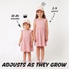 image:imageFunky Junque Kids 2 Tone Trucker Snapback Hat for Baby Toddler amp ChildrenBig Sister  Light PinkBeige