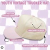 image:imageFunky Junque Kids 2 Tone Trucker Snapback Hat for Baby Toddler amp ChildrenBig Sister  Light PinkBeige