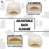 image:imageFunky Junque Kids 2 Tone Trucker Snapback Hat for Baby Toddler amp ChildrenBig Sister  Light PinkBeige