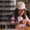 image:imageFunky Junque Kids 2 Tone Trucker Snapback Hat for Baby Toddler amp ChildrenBig Sister  Light PinkBeige