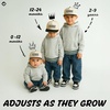 image:imageFunky Junque Kids 2 Tone Trucker Snapback Hat for Baby Toddler amp ChildrenBubba  BlackBeige