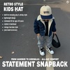 image:imageFunky Junque Kids 2 Tone Trucker Snapback Hat for Baby Toddler amp ChildrenBubs  NavyBeige