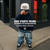 image:imageFunky Junque Kids 2 Tone Trucker Snapback Hat for Baby Toddler amp ChildrenCool Kids Club  NavyBeige