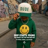 image:imageFunky Junque Kids 2 Tone Trucker Snapback Hat for Baby Toddler amp ChildrenDude  GreenBeige
