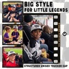 image:imageFunky Junque Kids 2 Tone Trucker Snapback Hat for Baby Toddler amp ChildrenGame Day  BlackWhite