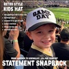 image:imageFunky Junque Kids 2 Tone Trucker Snapback Hat for Baby Toddler amp ChildrenGame Day  BlackWhite