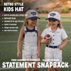 image:imageFunky Junque Kids 2 Tone Trucker Snapback Hat for Baby Toddler amp ChildrenGame Day  NavyBeige