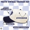 image:imageFunky Junque Kids 2 Tone Trucker Snapback Hat for Baby Toddler amp ChildrenGame Day  NavyBeige