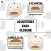 image:imageFunky Junque Kids 2 Tone Trucker Snapback Hat for Baby Toddler amp ChildrenGame Day  RedBeige