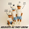 image:imageFunky Junque Kids 2 Tone Trucker Snapback Hat for Baby Toddler amp ChildrenLight BlueBeige