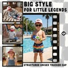 image:imageFunky Junque Kids 2 Tone Trucker Snapback Hat for Baby Toddler amp ChildrenLocals Only  RedBeige