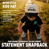 image:imageFunky Junque Kids 2 Tone Trucker Snapback Hat for Baby Toddler amp ChildrenLong Live Boyhood  BlackBeige