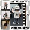 image:imageFunky Junque Kids 2 Tone Trucker Snapback Hat for Baby Toddler amp ChildrenLong Live Boyhood  BlackBeige