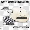 image:imageFunky Junque Kids 2 Tone Trucker Snapback Hat for Baby Toddler amp ChildrenRad Kids Society  Checker Print  BlackBeige