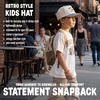 image:imageFunky Junque Kids 2 Tone Trucker Snapback Hat for Baby Toddler amp ChildrenRad Kids Society  Checker Print  BlackBeige