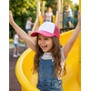 image:imageFunky Junque Kids Mesh Baseball Hat Toddler Adjustable Trucker CapHot PinkWhite