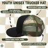 image:imageFunky Junque Kids Trucker Hat Toddler Boys amp Girls Flat Brim Baseball CapBlack W Camo Mesh