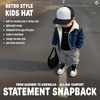 image:imageFunky Junque Kids Trucker Hat Toddler Boys amp Girls Flat Brim Baseball CapBlackWhite