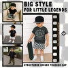 image:imageFunky Junque Kids Trucker Hat Toddler Boys amp Girls Flat Brim Baseball CapChecker Brim  Black