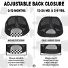 image:imageFunky Junque Kids Trucker Hat Toddler Boys amp Girls Flat Brim Baseball CapCheckerFaux Leather Brim