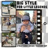 image:imageFunky Junque Kids Trucker Hat Toddler Boys amp Girls Flat Brim Baseball CapCheckerNavy Faux Leather Brim