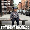 image:imageFunky Junque Kids Trucker Hat Toddler Boys amp Girls Flat Brim Baseball CapCheckerNavy Faux Leather Brim