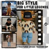image:imageFunky Junque Kids Trucker Hat Toddler Boys amp Girls Flat Brim Baseball CapDude  BlackFaux Leather