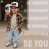 image:imageFunky Junque Kids Trucker Hat Toddler Boys amp Girls Flat Brim Baseball CapDude  BlackWhite