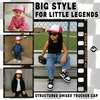 image:imageFunky Junque Kids Trucker Hat Toddler Boys amp Girls Flat Brim Baseball CapHot PinkWhite