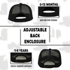 image:imageFunky Junque Kids Trucker Hat Toddler Boys amp Girls Flat Brim Baseball CapLater Alligator  BlackWhite