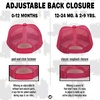 image:imageFunky Junque Kids Trucker Hat Toddler Boys amp Girls Flat Brim Baseball CapRainbow  Hot PinkWhite