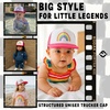 image:imageFunky Junque Kids Trucker Hat Toddler Boys amp Girls Flat Brim Baseball CapRainbow  Hot PinkWhite