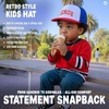 image:imageFunky Junque Kids Trucker Hat Toddler Boys amp Girls Flat Brim Baseball CapRowdy Upside Down  RedWhiteBlue