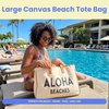 image:imageFunky Junque Large Canvas Tote Bag Womens Beach Shoulder PurseAloha Beaches