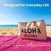 image:imageFunky Junque Large Canvas Tote Bag Womens Beach Shoulder PurseAloha Beaches