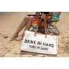 image:imageFunky Junque Large Canvas Tote Bag Womens Beach Shoulder PurseDrink in Hand Toes in Sand