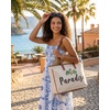 image:imageFunky Junque Large Canvas Tote Bag Womens Beach Shoulder PurseParadise