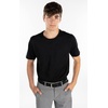 image:imageFunky Junque Mens Braided Stretch Belt Golf Elastic Rope1 Black  1 Grey Bundle
