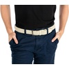 image:imageFunky Junque Mens Braided Stretch Belt Golf Elastic Rope1 Cream  1 Grey Bundle