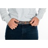 image:imageFunky Junque Mens Braided Stretch Belt Golf Elastic RopeNavyBrownCream Mix