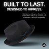 image:imageFunky Junque Mens Panama Porkpie Fedora Linen Summer Beach HatBlack