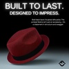 image:imageFunky Junque Mens Panama Porkpie Fedora Linen Summer Beach HatBurgundy