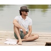 image:imageFunky Junque Mens Panama Porkpie Fedora Linen Summer Beach HatCoffee Brown