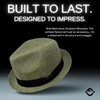 image:imageFunky Junque Mens Panama Porkpie Fedora Linen Summer Beach HatNew Olive