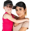 image:imageFunky Junque Mommy Me Criss Cross Ponytail Baseball Cap Set2 Pack Black
