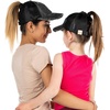 image:imageFunky Junque Mommy Me Criss Cross Ponytail Baseball Cap Set2 Pack Black