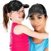 image:imageFunky Junque Mommy Me Criss Cross Ponytail Baseball Cap Set2 Pack Camo  Jet Black