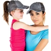 image:imageFunky Junque Mommy Me Criss Cross Ponytail Baseball Cap Set2 Pack Grey