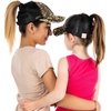 image:imageFunky Junque Mommy Me Criss Cross Ponytail Baseball Cap Set2 Pack Leopard Black